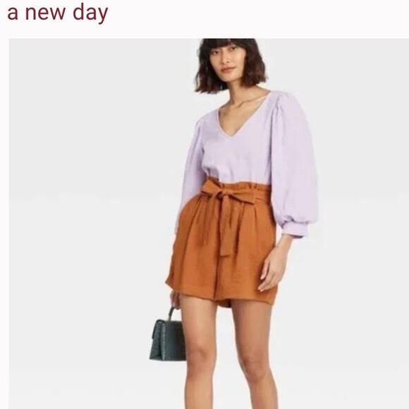 Nwt Toffee linen feel shorts - Picture 2 of 10